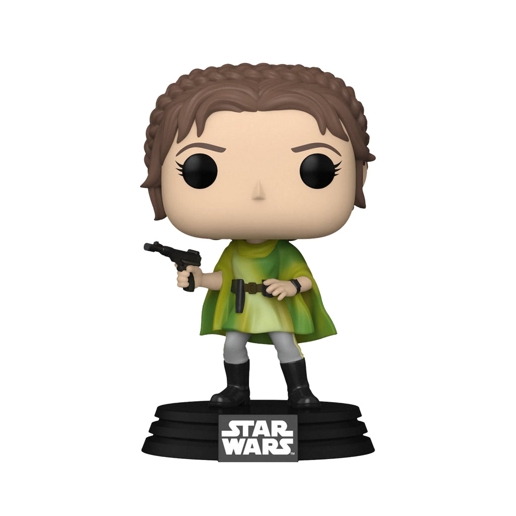 Princess Leia (Endor) Funko Pop #607 with Protective Case – Return of the Jedi 40th Anniversary Star Wars Vinyl Figure Bundle