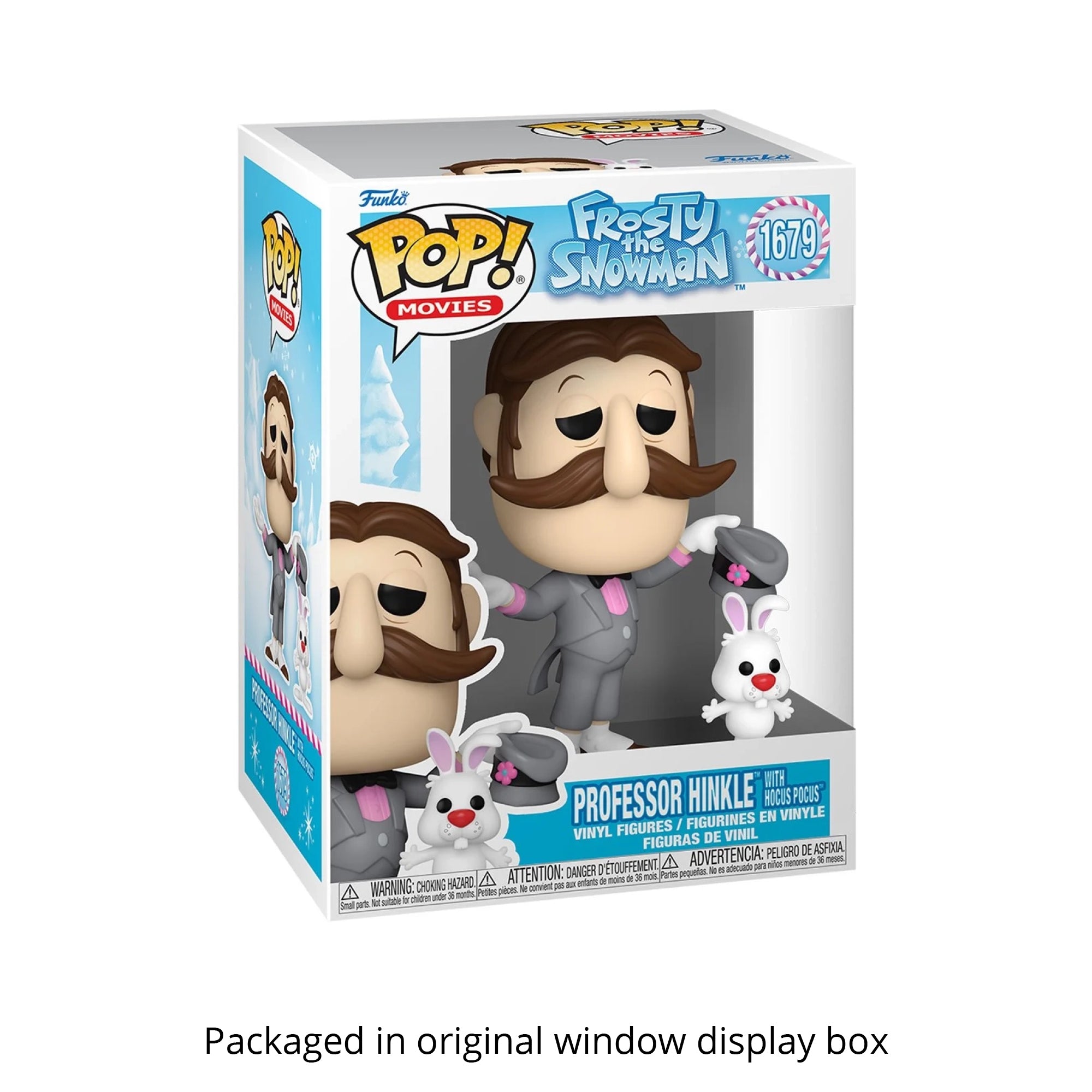 Professor Hinkle with Hocus Pocus Funko Pop #1679 with Protective Case – Frosty the Snowman Vinyl Figure Bundle