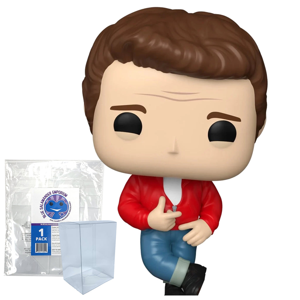 Rebel Without a Cause Jim Stark Funko Pop #1724 with Protective Case – Classic Cinema Vinyl Figure Bundle