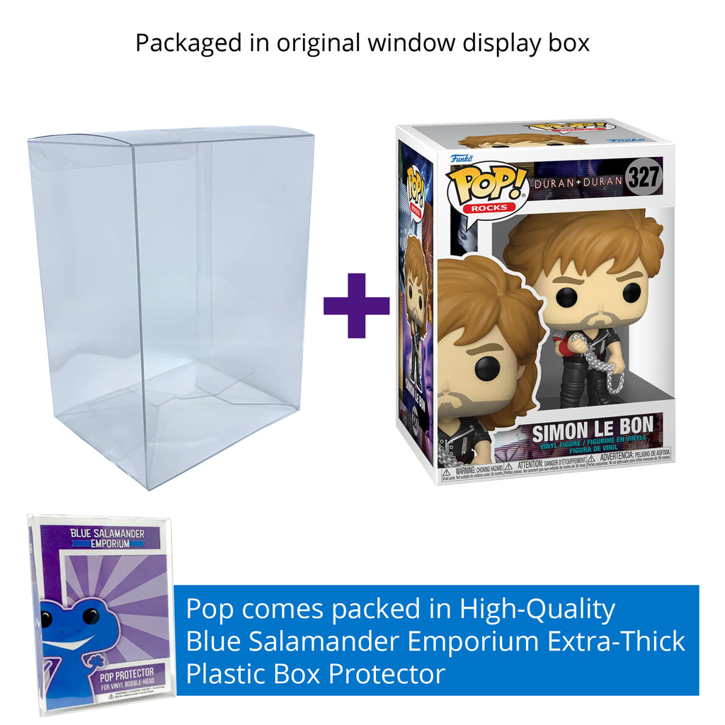 Duran Duran Simon Le Bon Wild Boys Funko Pop #327 with Protective Case – Funko Rocks Vinyl Figure Bundle