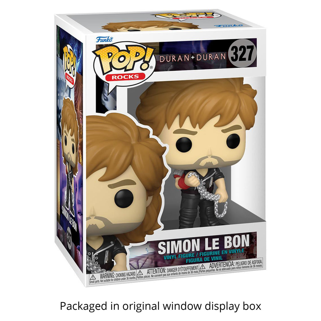 Duran Duran Simon Le Bon Wild Boys Funko Pop #327 with Protective Case – Funko Rocks Vinyl Figure Bundle