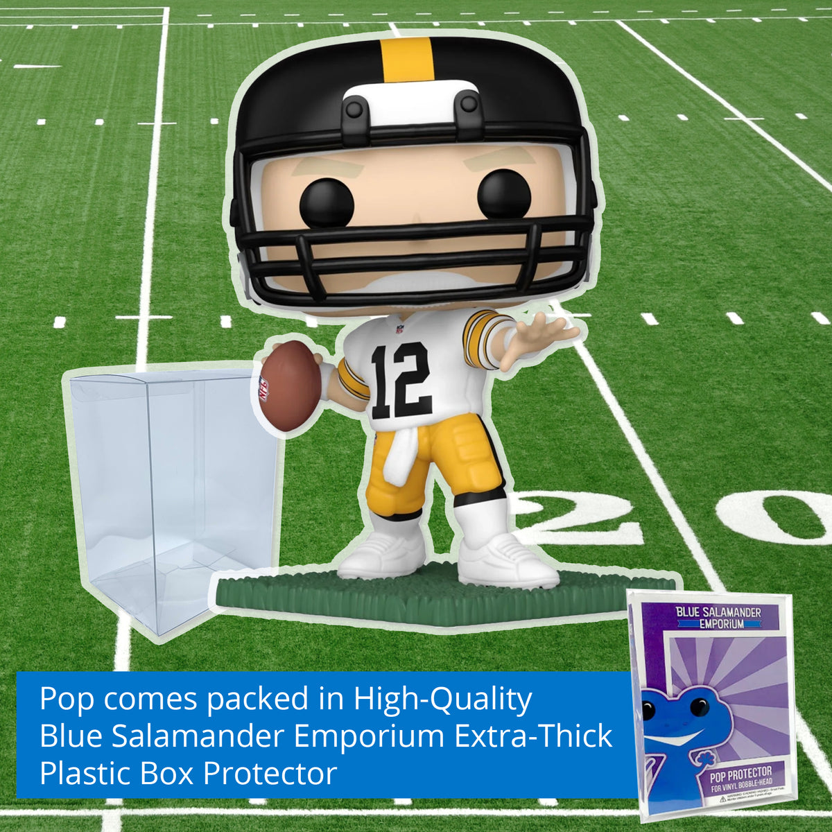 Funko Pop! Football NFL Steelers Terry Bradshaw #247 Vinyl Figure Packed in Hard Protector Case