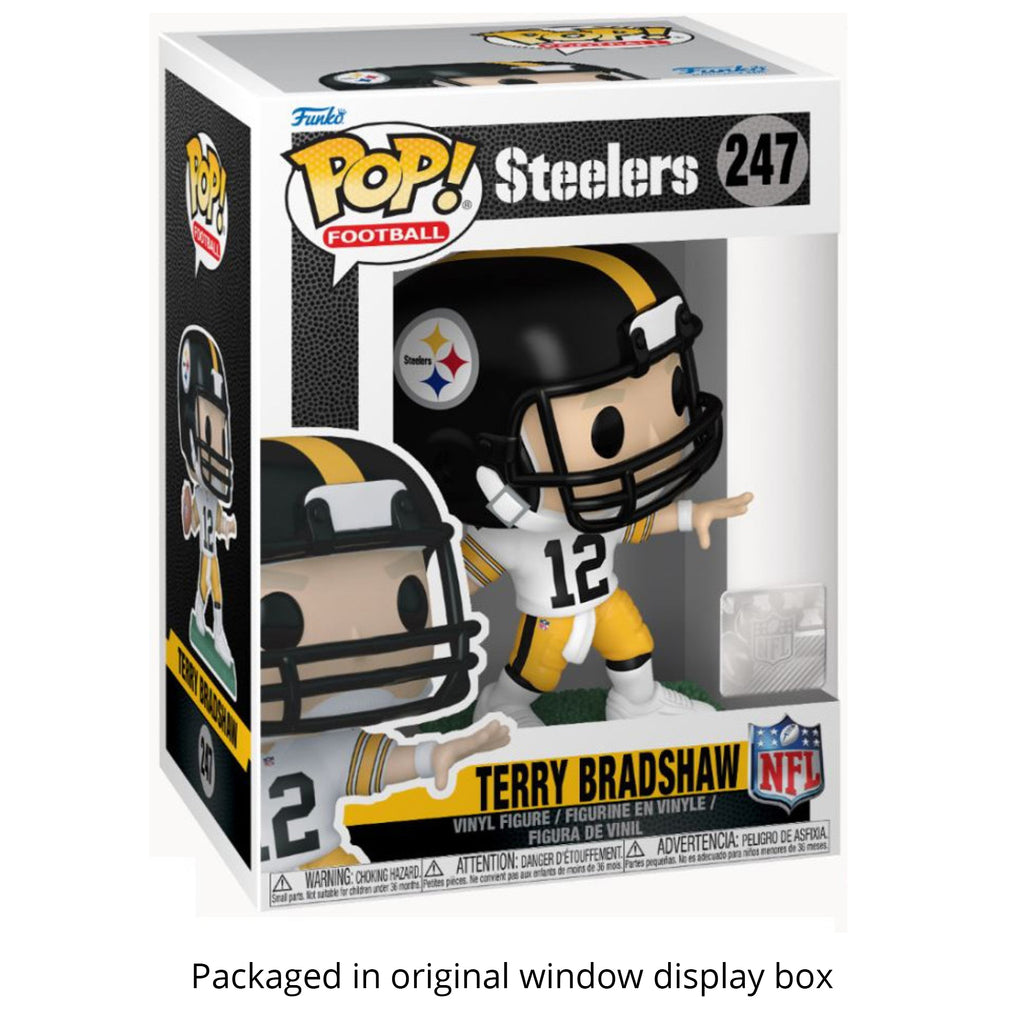 Funko Pop! Football NFL Steelers Terry Bradshaw #247 Vinyl Figure Packed in Hard Protector Case