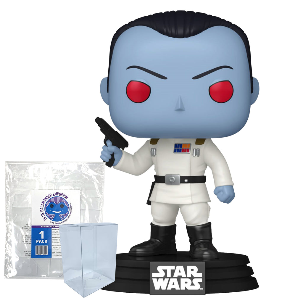 Grand Admiral Thrawn Funko Pop #683 with Protective Case – Star Wars Ahsoka Vinyl Figure Bundle