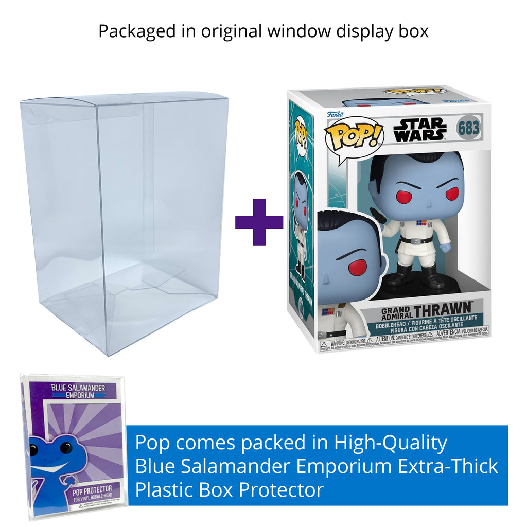 Grand Admiral Thrawn Funko Pop #683 with Protective Case – Star Wars Ahsoka Vinyl Figure Bundle