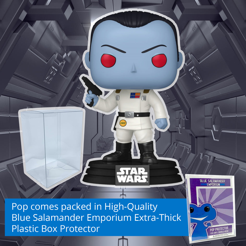 Grand Admiral Thrawn Funko Pop #683 with Protective Case – Star Wars Ahsoka Vinyl Figure Bundle
