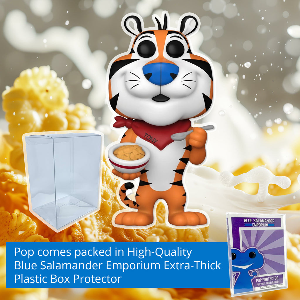 Tony the Tiger (1984) Funko Pop #232 with Protective Case – Kellogg's Frosted Flakes Ad Icons Vinyl Figure Bundle
