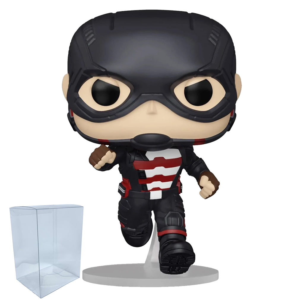 U.S. Agent (John F. Walker) Funko Pop #815 with Protective Case – Falcon and the Winter Soldier Vinyl Figure Bundle