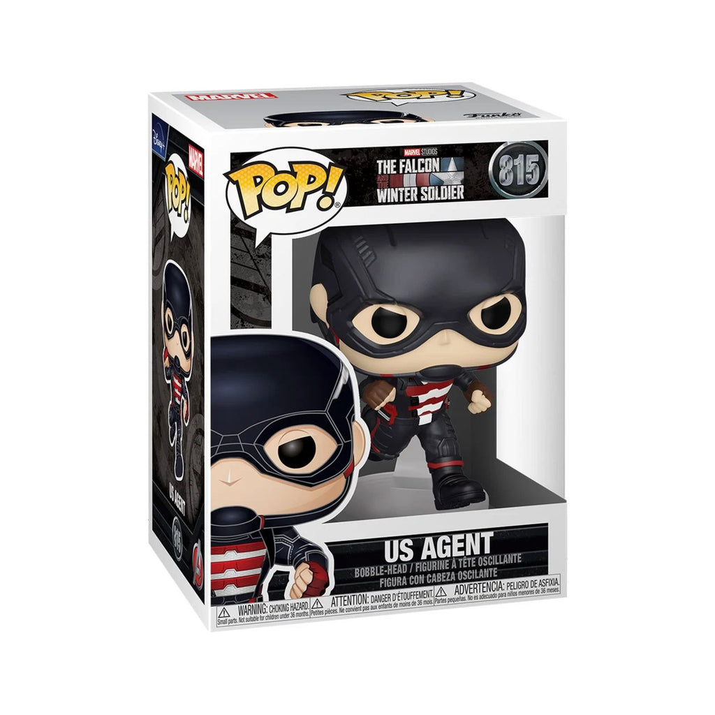 U.S. Agent (John F. Walker) Funko Pop #815 with Protective Case – Falcon and the Winter Soldier Vinyl Figure Bundle