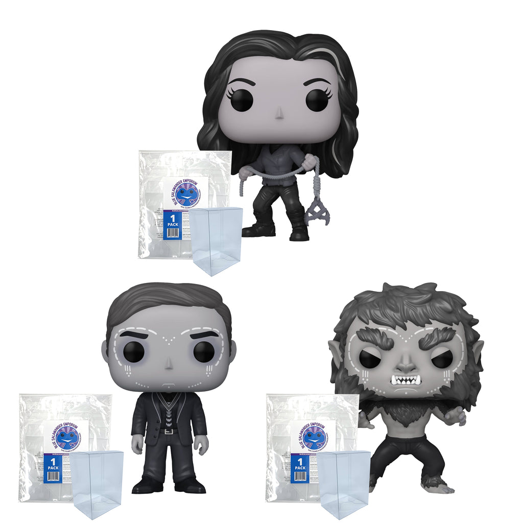 Werewolf by Night Funko Pop Set of 3 with Protector Cases – Elsa Bloodstone #1271, Jack Russell #1272, The Werewolf #1273