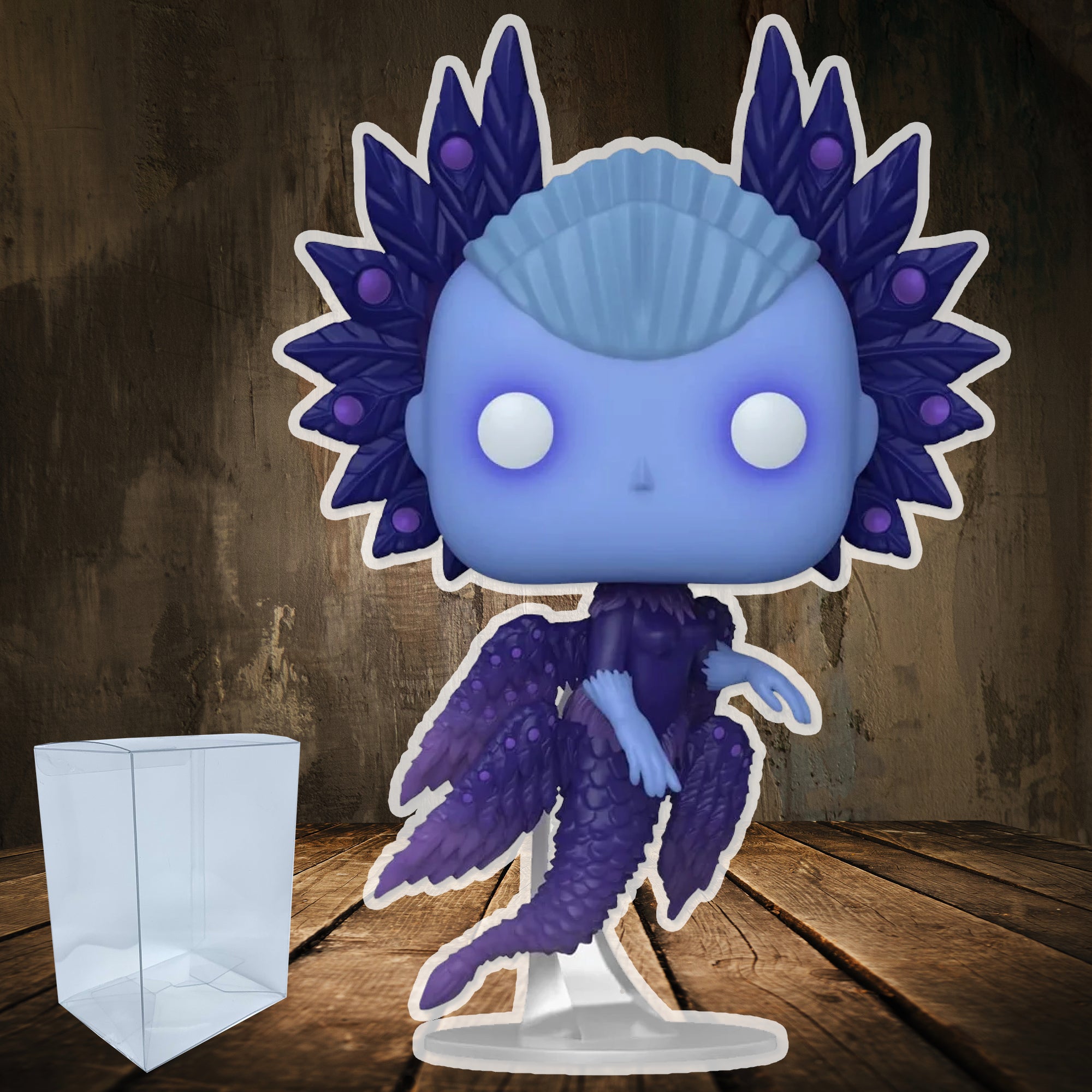 Netflix Pinocchio Wood Sprite Funko Pop #1298 with Protective Case – Guillermo del Toro Vinyl Figure Bundle