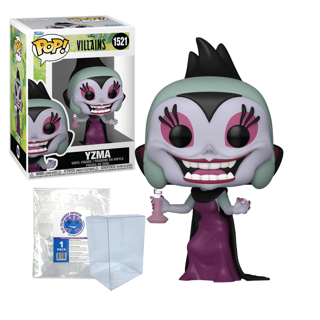 Yzma Funko Pop #1521 (Standard) with Protective Case – Disney Villains Emperor's New Groove Vinyl Figure Bundle
