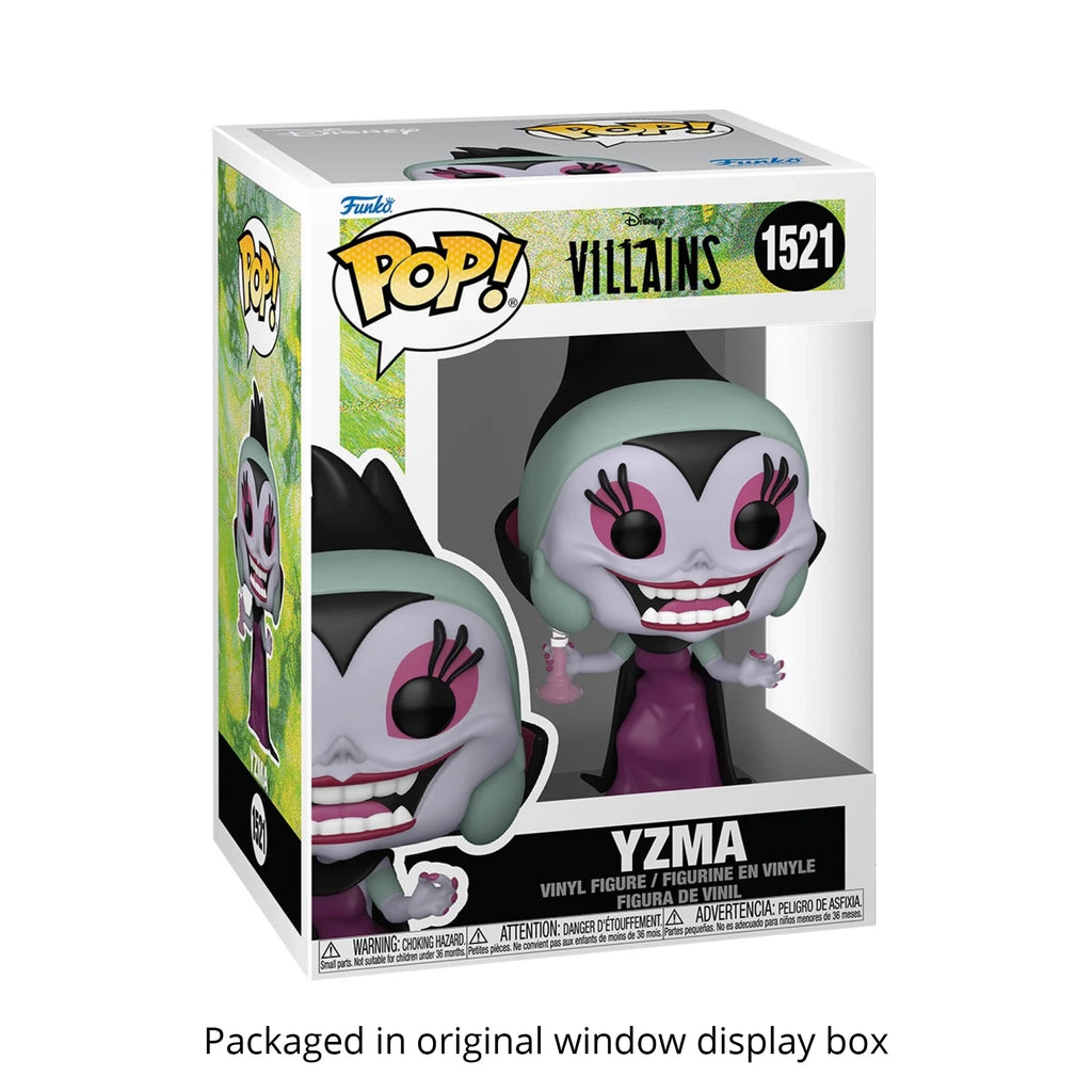 Yzma Funko Pop #1521 (Standard) with Protective Case – Disney Villains Emperor's New Groove Vinyl Figure Bundle