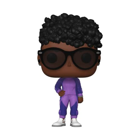 Wakanda Forever Set of 2 - Shuri in White Dress and Shuri in Purple Tracksuit Funko Pops + Protective Cases