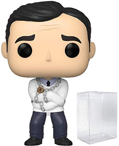 The Office - Straitjacket Michael Scott Funko Pop + Protective Case