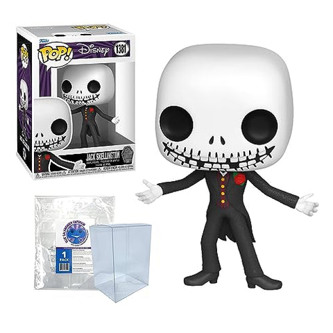 The Nightmare Before Christmas 30th Anniversary – Formal Jack Skellington #1381 Funko Pop + Protective Case