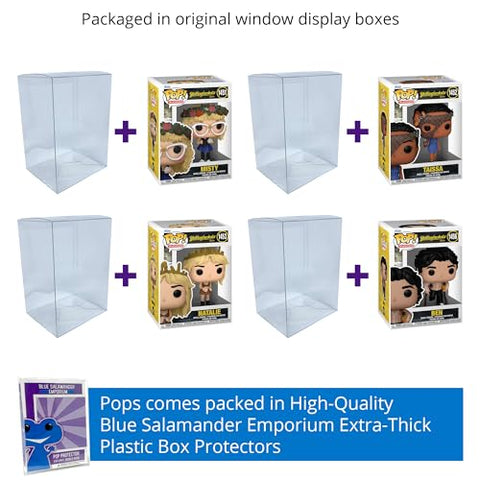 Yellowjackets: Misty #1451, Taissa #1452, Natalie #1453, Ben #1456 Funko Pops + Protective Cases