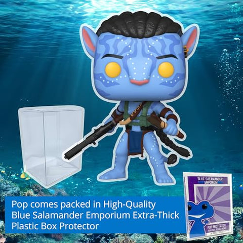 Avatar The Way of Water: Jake Sully (Battle) #1549 Funko Pop + Protective Case