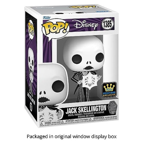 The Nightmare Before Christmas 30th Anniversary – Jack Skellington with Snowflake #1385 Specialty Series Funko Pop + Protective Case