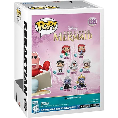 Disney: The Little Mermaid - Sebastian Entertainment Earth Exclusive Funko Pop + Protective Case