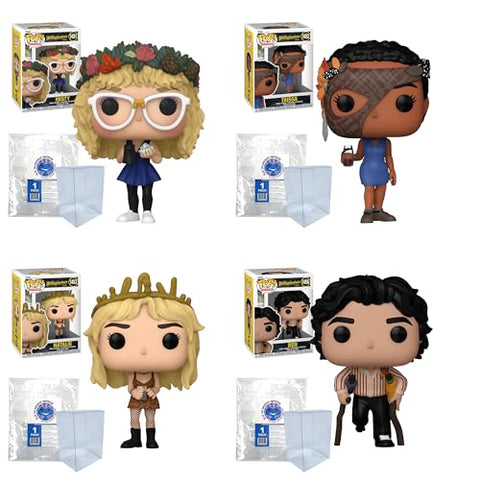 Yellowjackets: Misty #1451, Taissa #1452, Natalie #1453, Ben #1456 Funko Pops + Protective Cases