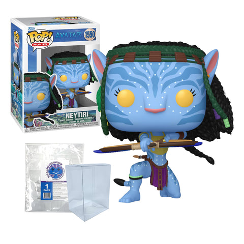 Avatar The Way of Water: Neytiri (Battle) #1550 Funko Pop + Protective Case