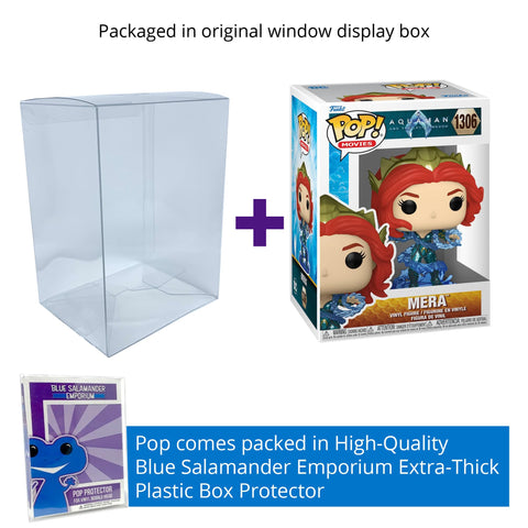 Aquaman and The Lost Kingdom: Mera #1306 Funko Pop + Protective Case