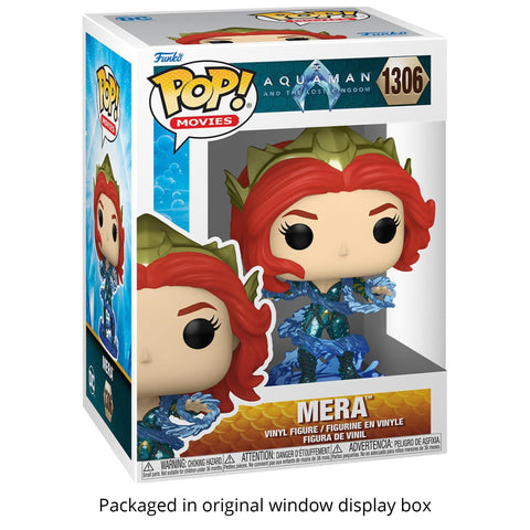 Aquaman and The Lost Kingdom: Mera #1306 Funko Pop + Protective Case