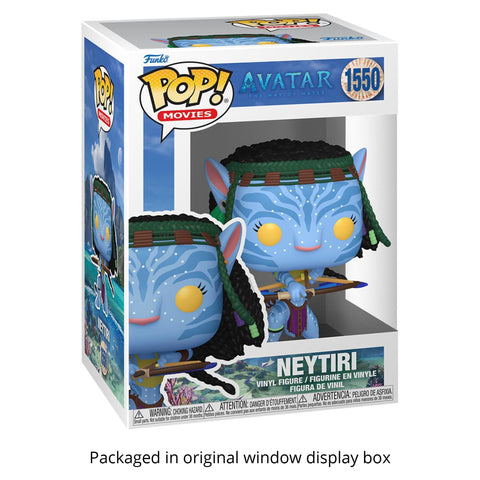 Avatar The Way of Water: Neytiri (Battle) #1550 Funko Pop + Protective Case